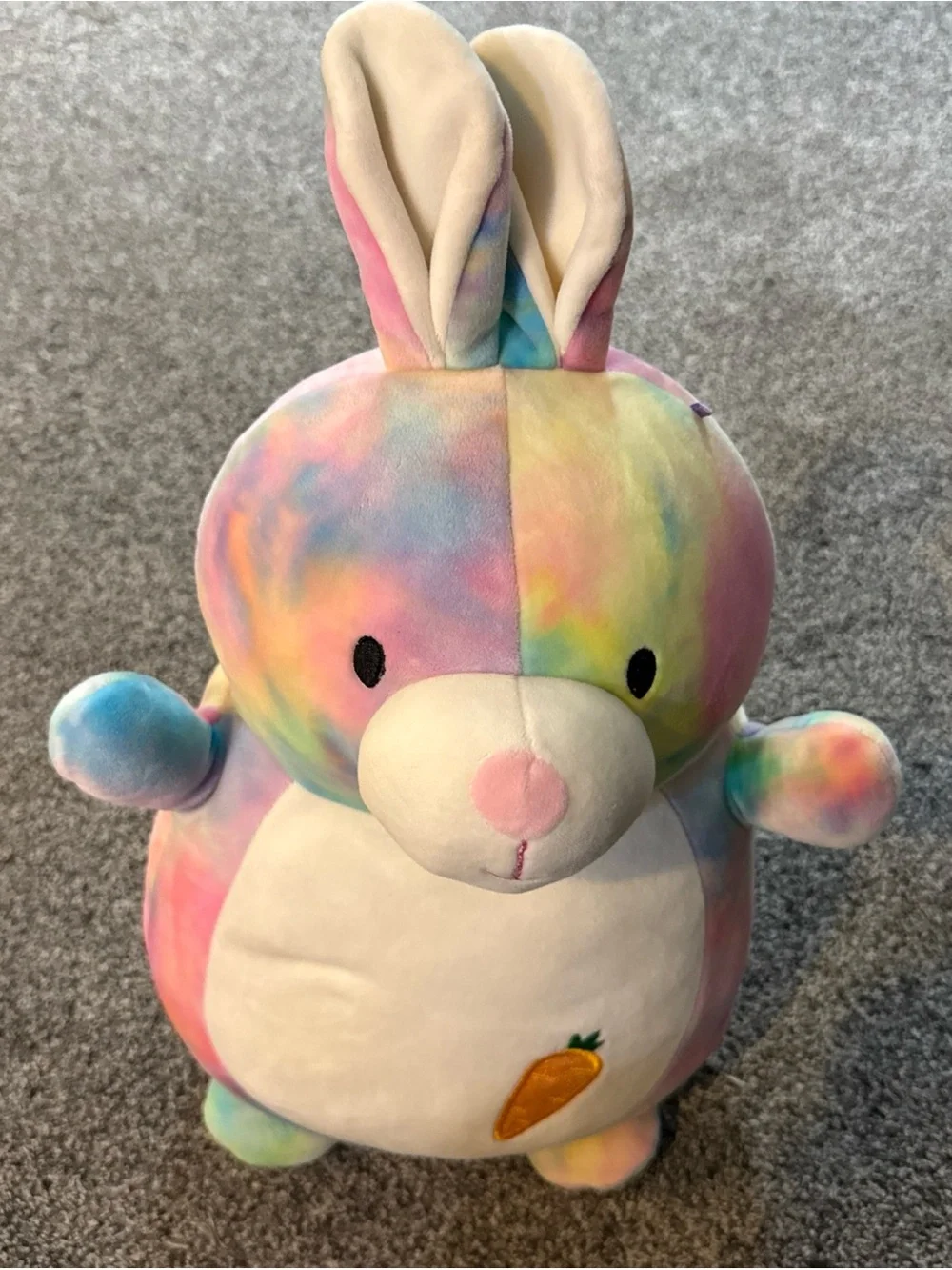 Squishmallow Hug Mees Talia Bunny Rabbit Plush 14-16 Inch Tie Dye